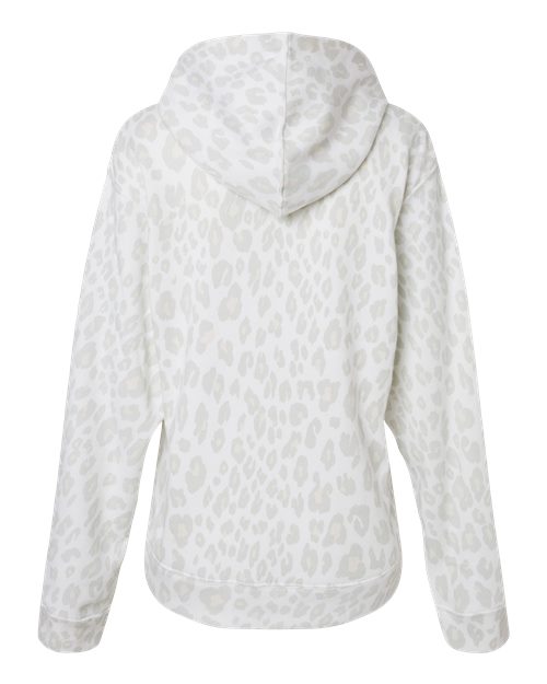 J. America Triblend Fleece Hooded Sweatshirt 8871 Snow Leopard Triblend