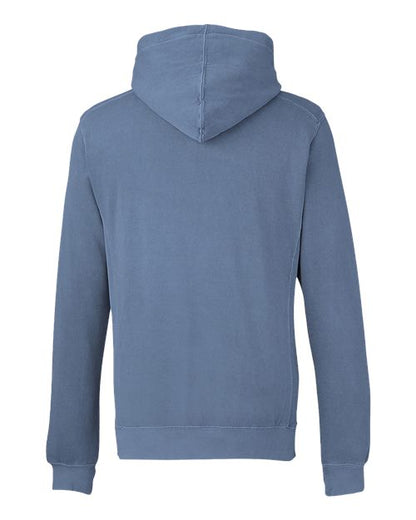J. America Pigment-Dyed Fleece Hooded Sweatshirt 8730