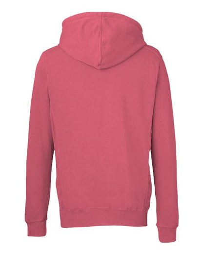 J. America Pigment-Dyed Fleece Hooded Sweatshirt 8730