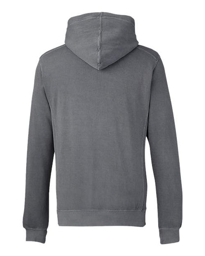 J. America Pigment-Dyed Fleece Hooded Sweatshirt 8730