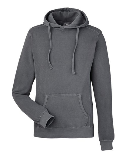 J. America Pigment-Dyed Fleece Hooded Sweatshirt 8730