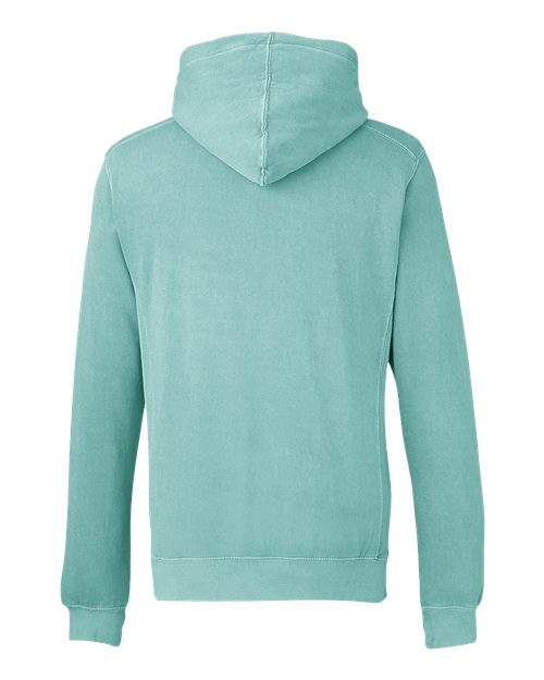J. America Pigment-Dyed Fleece Hooded Sweatshirt 8730