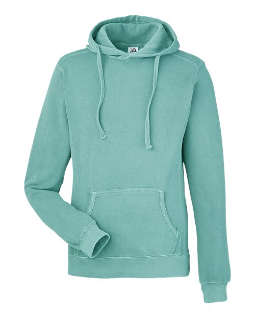 J. America Pigment-Dyed Fleece Hooded Sweatshirt 8730