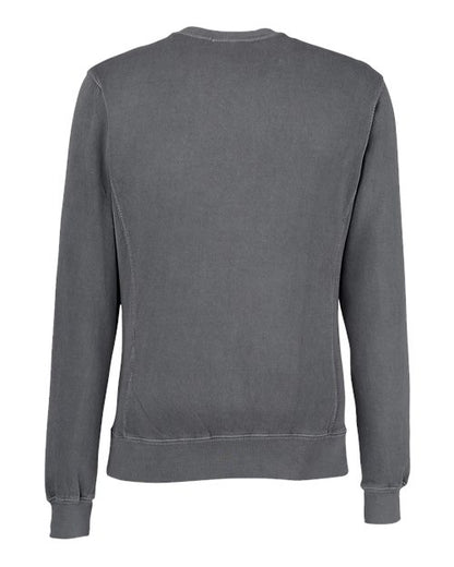 J. America Pigment-Dyed Fleece Crewneck Sweatshirt 8731