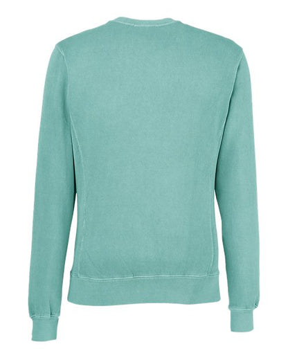 J. America Pigment-Dyed Fleece Crewneck Sweatshirt 8731
