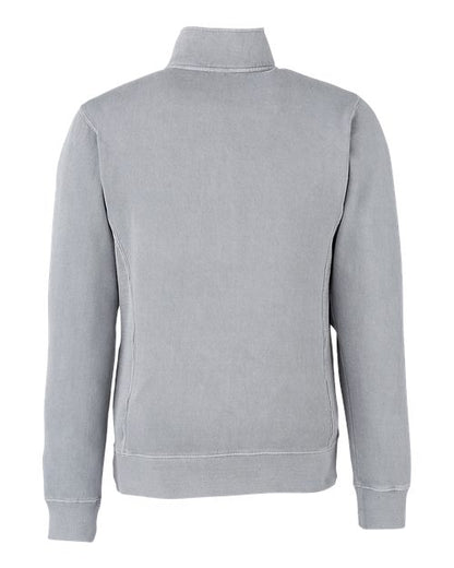 J. America Pigment-Dyed Fleece Quarter-Zip Pullover 8732