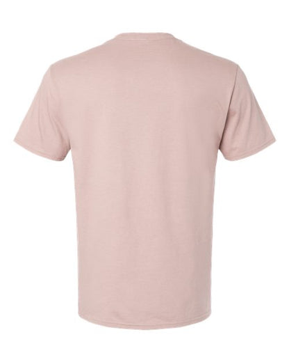 JERZEES Premium Cotton T-Shirt 570MR Blush Pink Custom Embroidered Business Logo