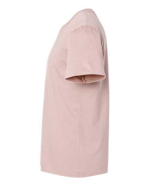 JERZEES Premium Cotton T-Shirt 570MR Blush Pink Custom Embroidered Business Logo
