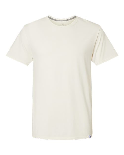 Russell Athletic Dri Power® CVC Performance T-Shirt 64STTM Vintage White Custom Embroidered Business Logo