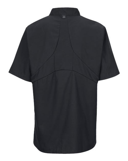 Chef Designs Mimix™ Short Sleeve Chef Coat with OilBlok 046X Custom Embroidered Business Logo