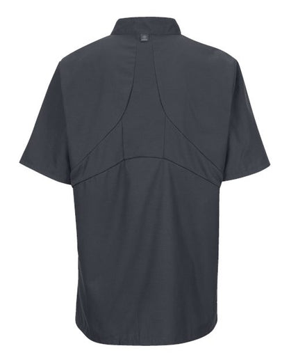 Chef Designs Mimix™ Short Sleeve Chef Coat with OilBlok 046X Custom Embroidered Business Logo