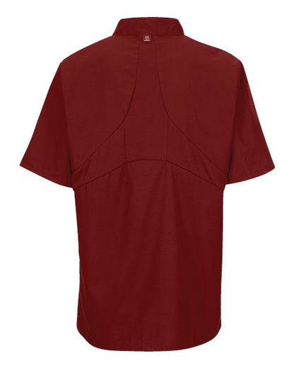 Chef Designs Mimix™ Short Sleeve Chef Coat with OilBlok 046X Custom Embroidered Business Logo