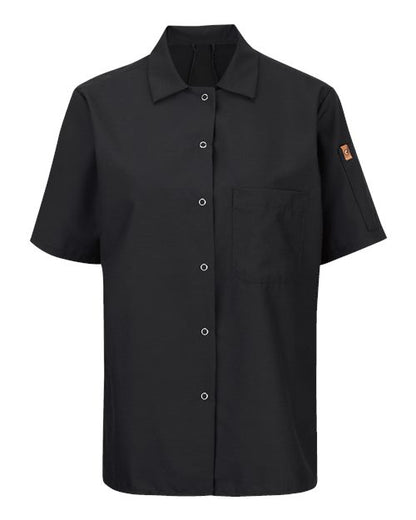 Chef Designs Women's Mimix™ Short Sleeve Cook Shirt with OilBlok 501X