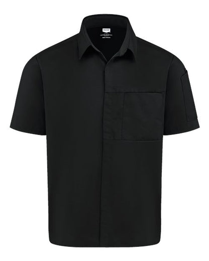 Chef Designs Poplin Airflow Cook Shirt with OilBlok 502M Custom Embroidered Business Logo