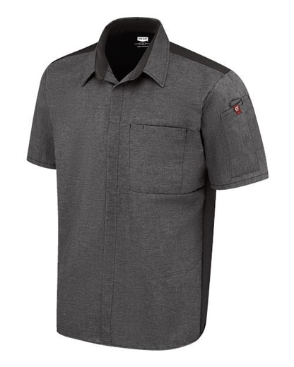 Chef Designs Poplin Airflow Cook Shirt with OilBlok 502M Custom Embroidered Business Logo