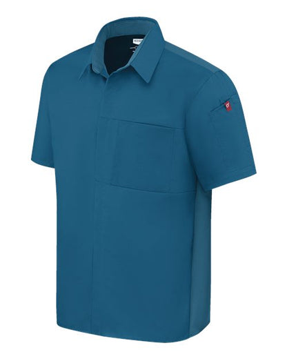 Chef Designs Poplin Airflow Cook Shirt with OilBlok 502M Custom Embroidered Business Logo