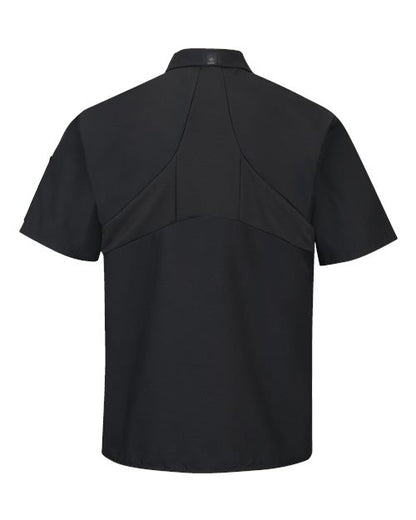 Chef Designs Mimix™ Short Sleeve Cook Shirt with OilBlok 502X Custom Embroidered Business Logo