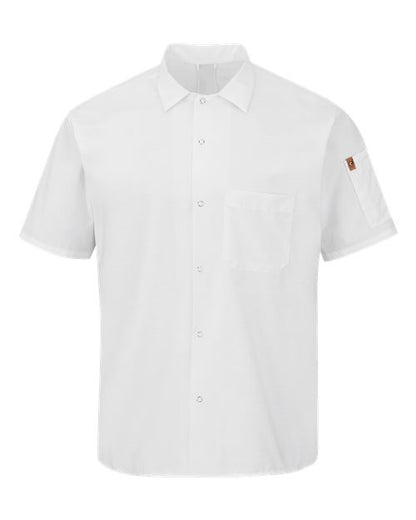 Chef Designs Mimix™ Short Sleeve Cook Shirt with OilBlok 502X Custom Embroidered Business Logo