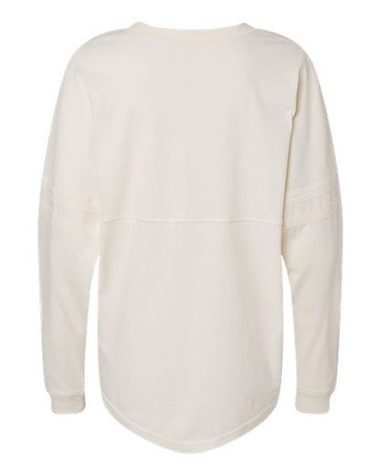 Boxercraft Women's Pom Pom Long Sleeve Jersey T-Shirt BW3514 Natural