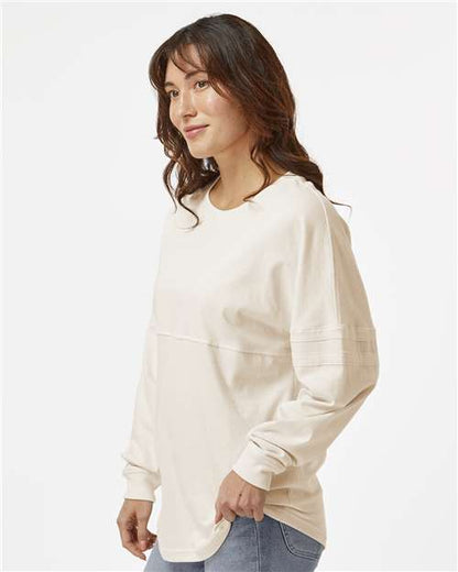 Boxercraft Women's Pom Pom Long Sleeve Jersey T-Shirt BW3514 Natural