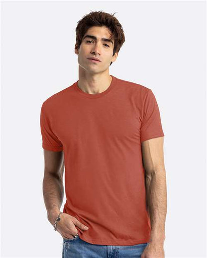 Custom Embroidered  Next Level CVC T-Shirt 6210 Heather Redwood