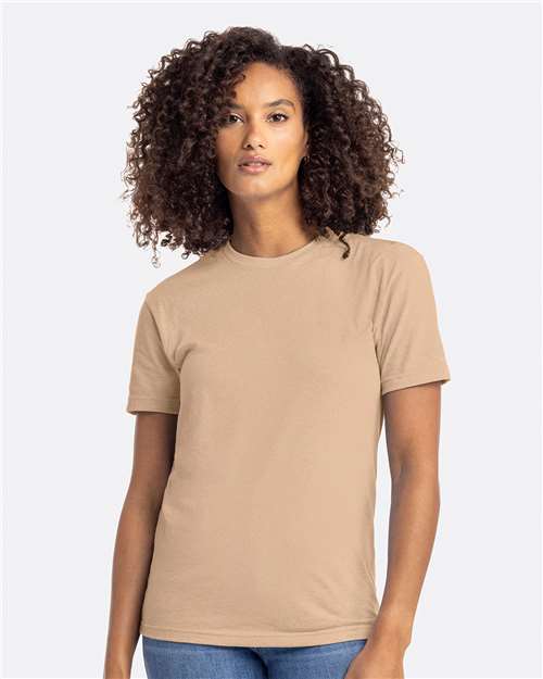 Custom Embroidered  Next Level CVC T-Shirt 6210 Heather Tan