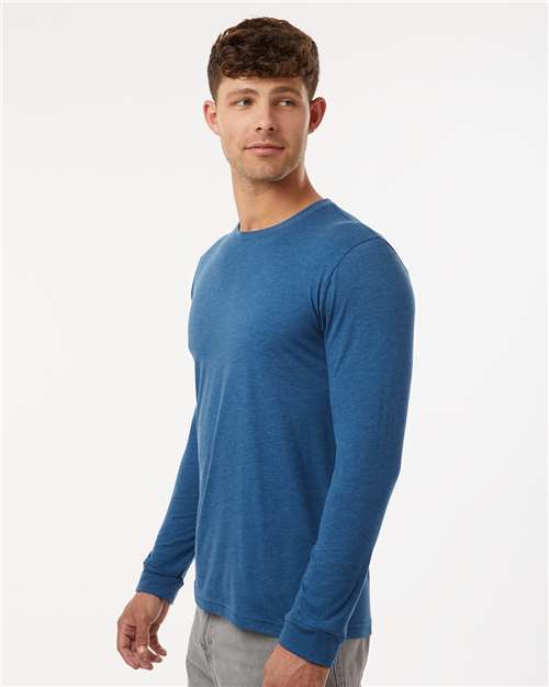 Next Level CVC Long Sleeve T-Shirt 6211 Heather Cool Blue