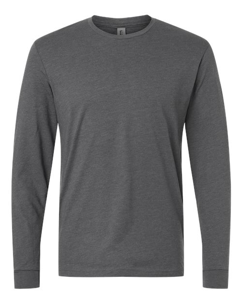 Next Level CVC Long Sleeve T-Shirt 6211 Heather Heavy Metal