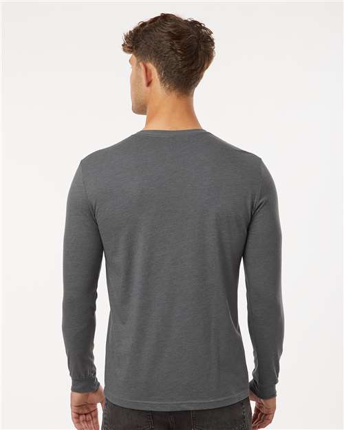 Next Level CVC Long Sleeve T-Shirt 6211 Heather Heavy Metal