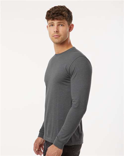 Next Level CVC Long Sleeve T-Shirt 6211 Heather Heavy Metal