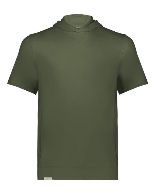 Holloway Youth Eco Revive Ventura Soft Knit Short Sleeve Hooded Sweatshirt 222605
