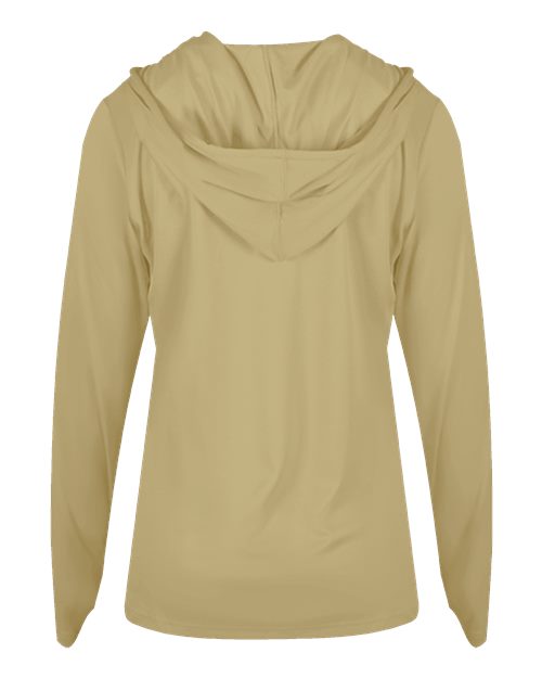Badger Women's B-Core Long Sleeve Hooded T-Shirt 4165 Vegas Gold