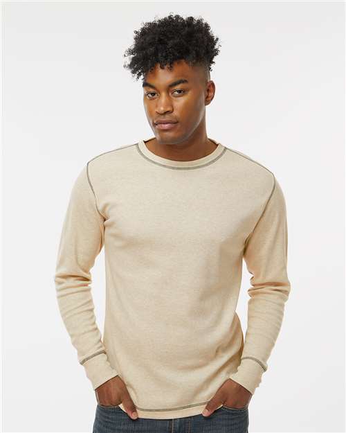 Custom Embroidered  J. America Vintage Thermal Long Sleeve T-Shirt 8238  