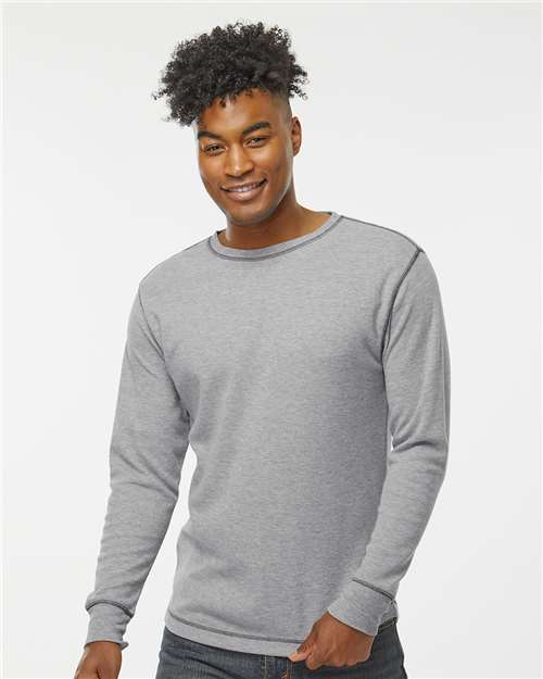 Custom Embroidered  J. America Vintage Thermal Long Sleeve T-Shirt 8238  