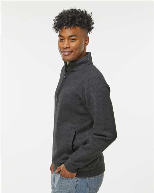 J. America Heavyweight Fleece Quarter-Zip Sweatshirt 8717