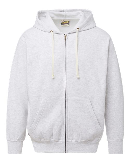 MV Sport Unisex Vintage Fleece Full-Zip Hooded Sweatshirt 22132