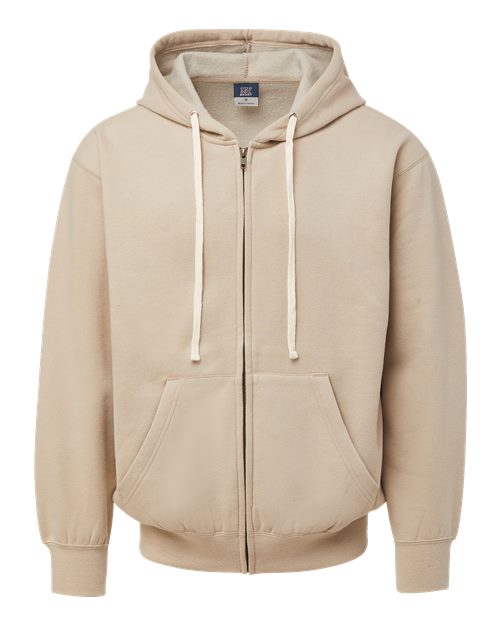MV Sport Unisex Vintage Fleece Full-Zip Hooded Sweatshirt 22132