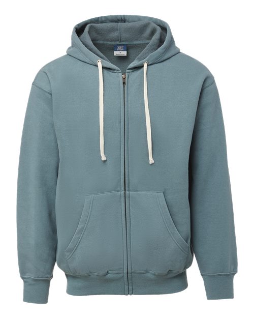 MV Sport Unisex Vintage Fleece Full-Zip Hooded Sweatshirt 22132
