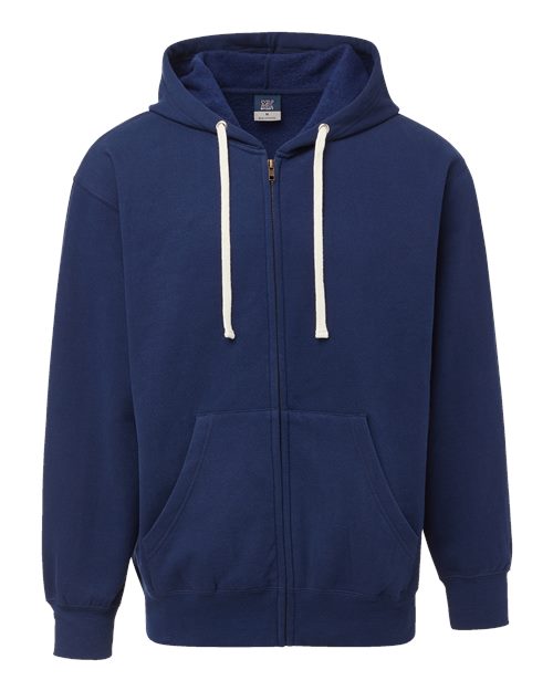 MV Sport Unisex Vintage Fleece Full-Zip Hooded Sweatshirt 22132