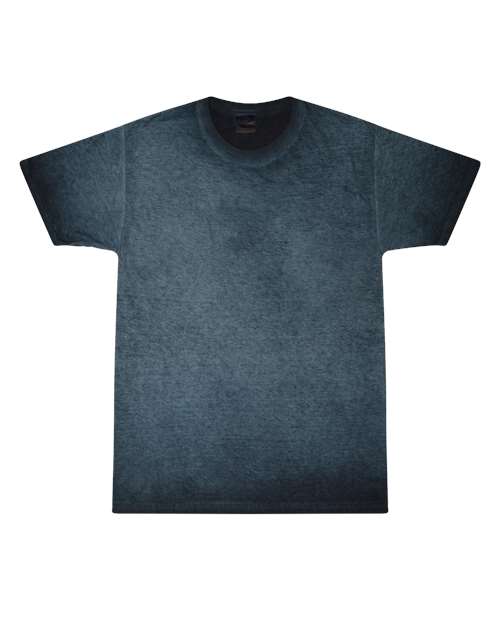 Custom EmbroideredColortone Unisex Oil Wash T-Shirt 11880 Navy
