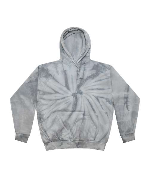 Colortone Tie-Dyed Hooded Sweatshirt 8777 Spider Silver