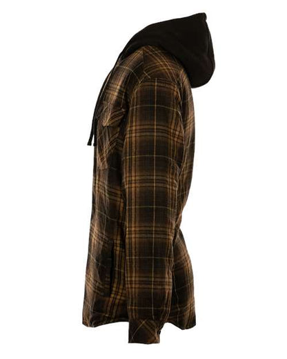 Burnside Quilted Flannel Hooded Jacket 8620