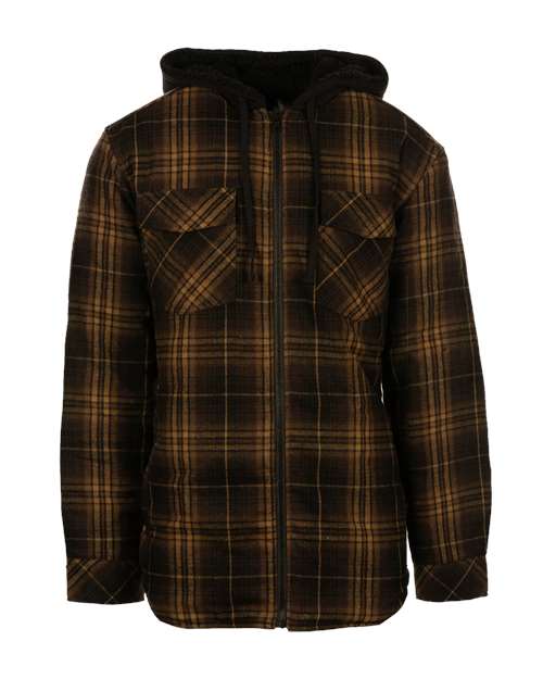 Burnside Quilted Flannel Hooded Jacket 8620