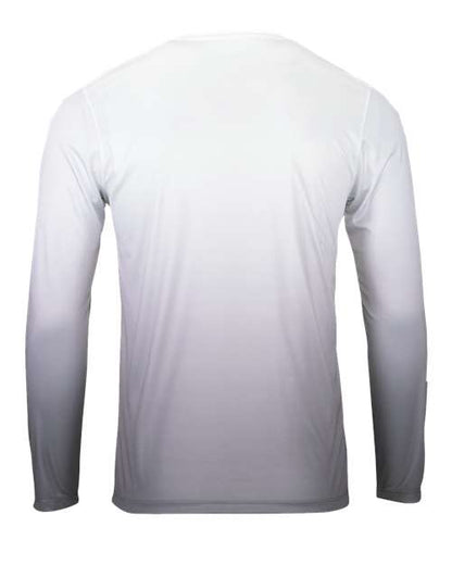 Custom EmbroideredParagon Men's Maui Performance Long Sleeve T-Shirt 11924 Aluminum