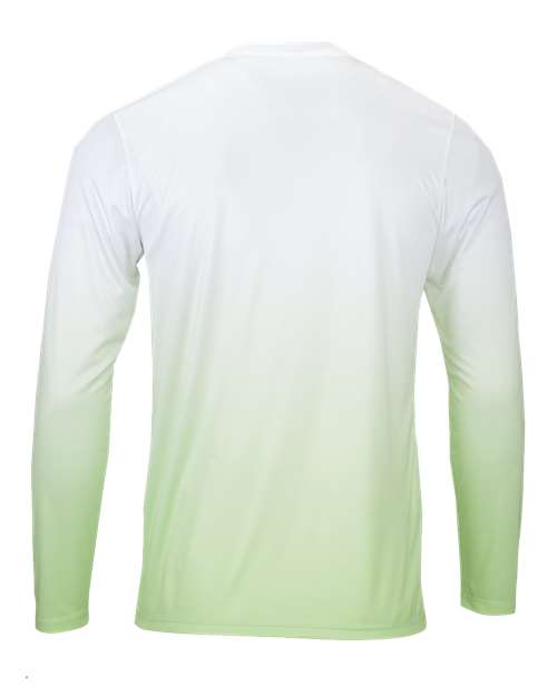 Custom EmbroideredParagon Men's Maui Performance Long Sleeve T-Shirt 11924 Mint Green