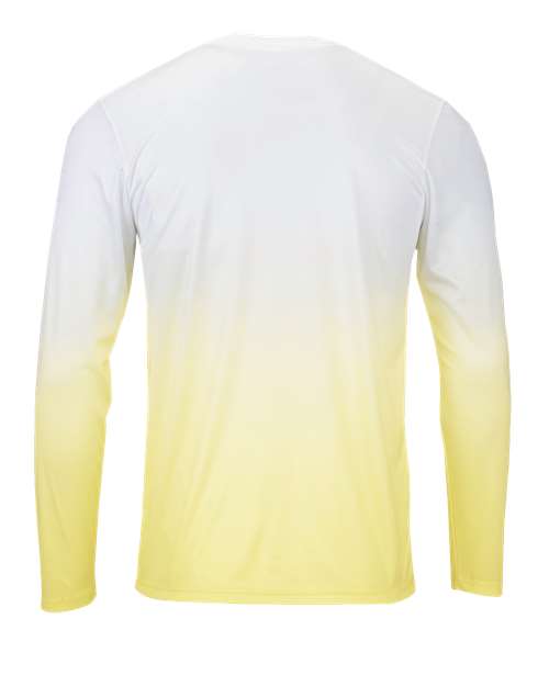 Custom EmbroideredParagon Men's Maui Performance Long Sleeve T-Shirt 11924 Pale Yellow