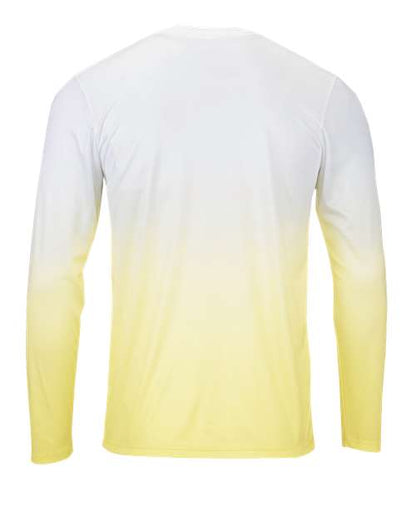 Custom EmbroideredParagon Men's Maui Performance Long Sleeve T-Shirt 11924 Pale Yellow