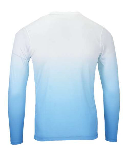Custom EmbroideredParagon Men's Maui Performance Long Sleeve T-Shirt 11924 Turquoise