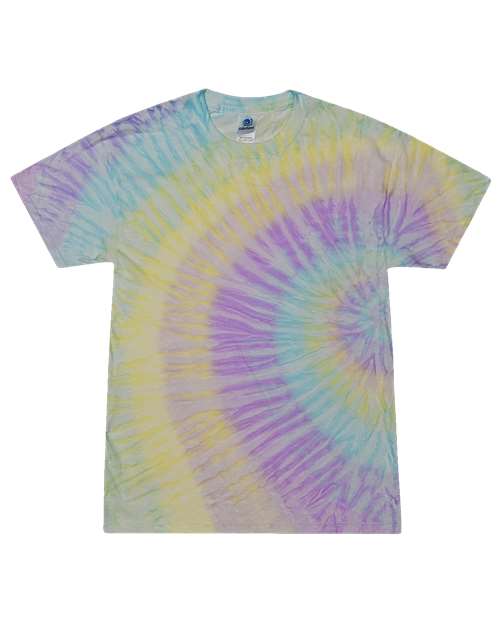 Custom EmbroideredColortone Unisex Multi-Color Tie-Dyed T-Shirt 10928 Mystique