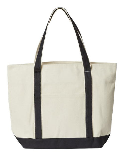 Liberty Bags XL Zippered Cotton Canvas Resort Tote 8873